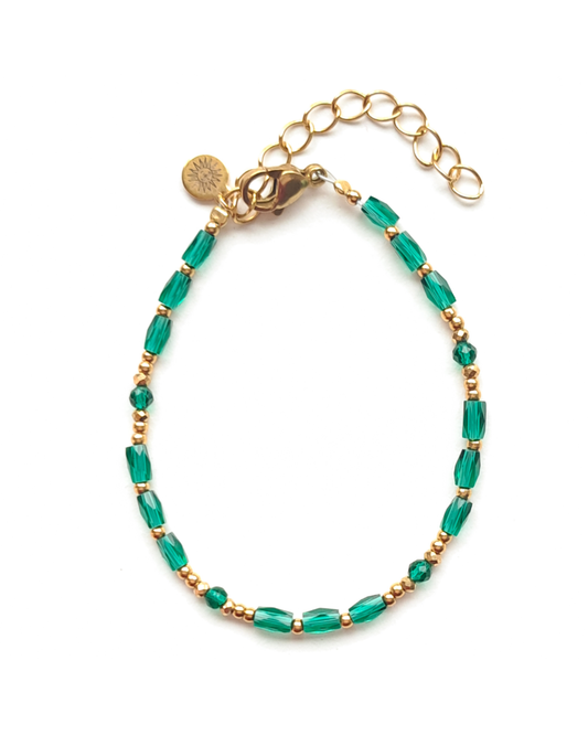 Colorfull bracelet green tube