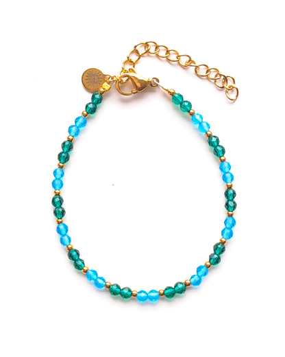 Colorfull bracelet two shades of blue