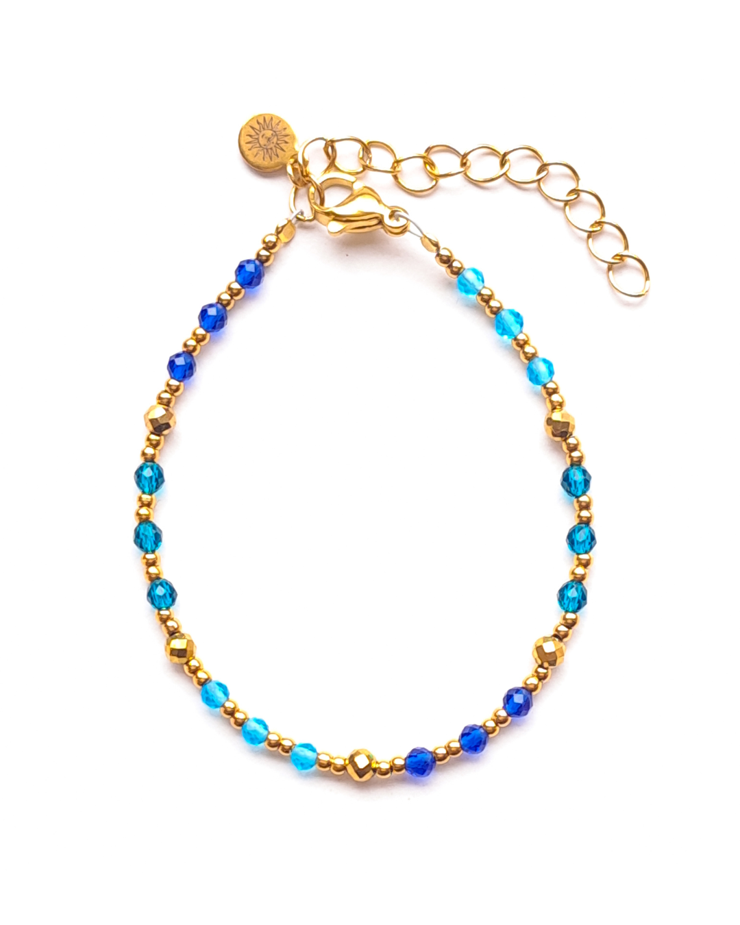 Colorfull bracelet three shades of blue