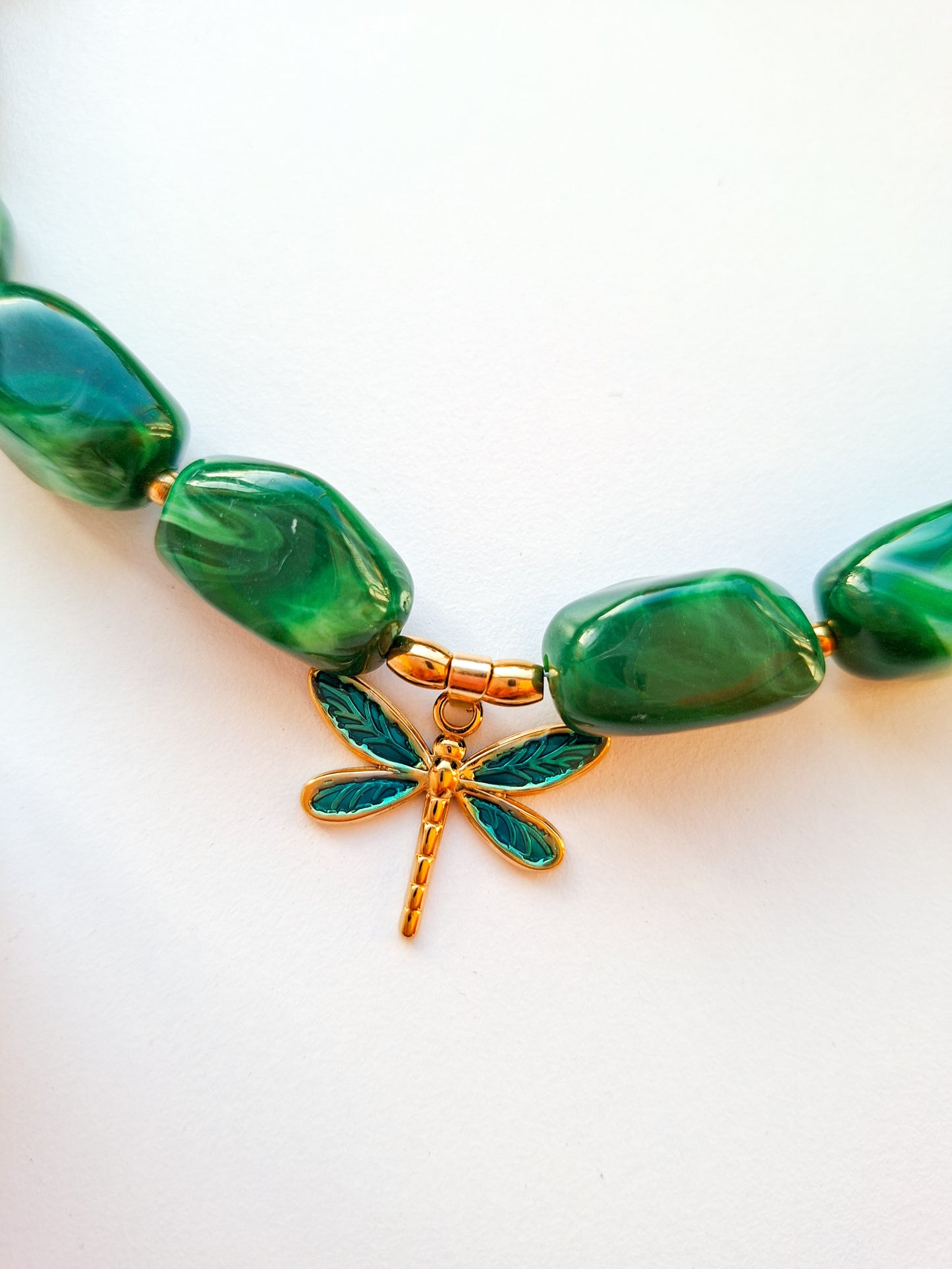 Chunky kralen ketting met bedel