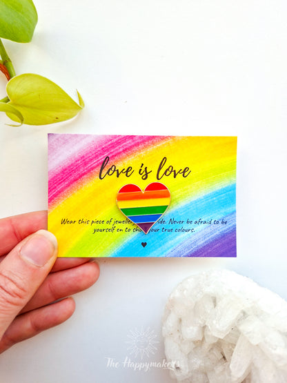 Pin ☀ rainbow heart
