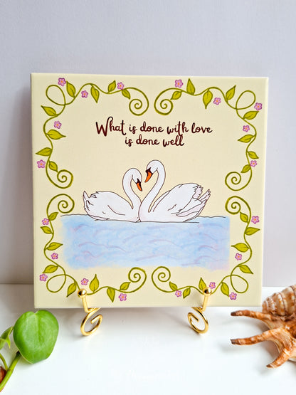 Happy tile ☀ swan love