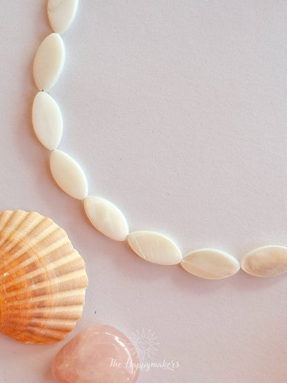 One of a kind real shell beads necklace