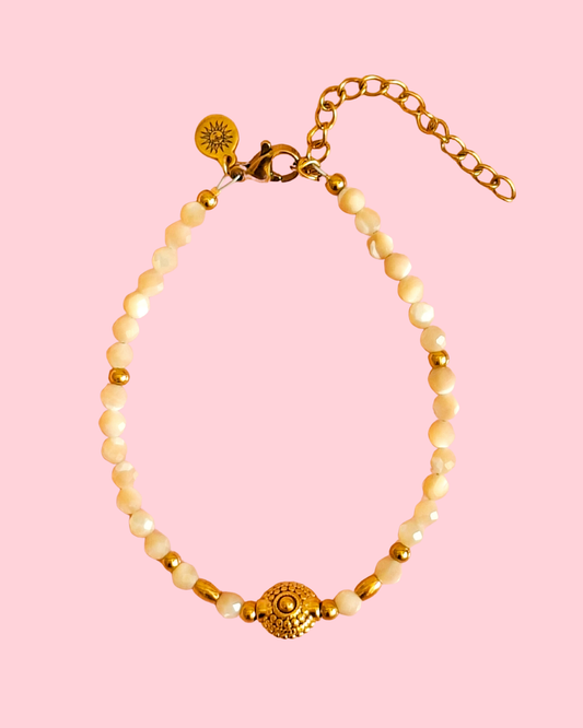 Boho beach bracelet india shell