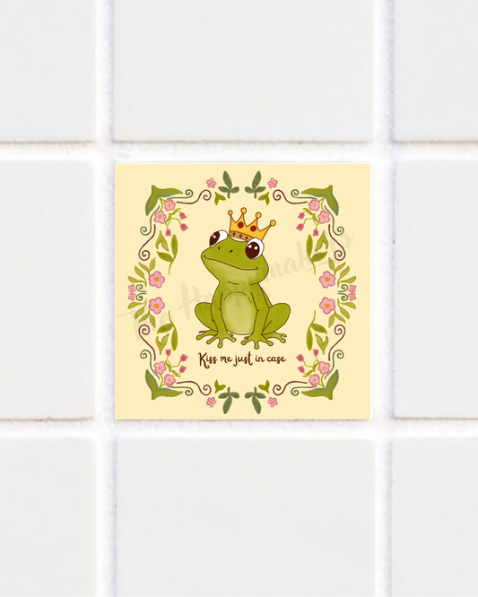 Happy tile sticker ☀ kiss me just in case