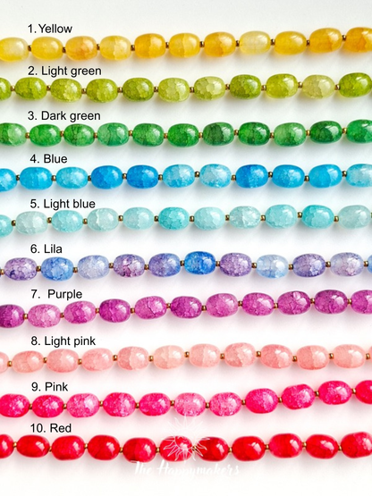 Ketting van glaskralen