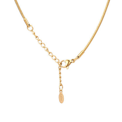 Basic ketting stainless steel goud & zilver snake