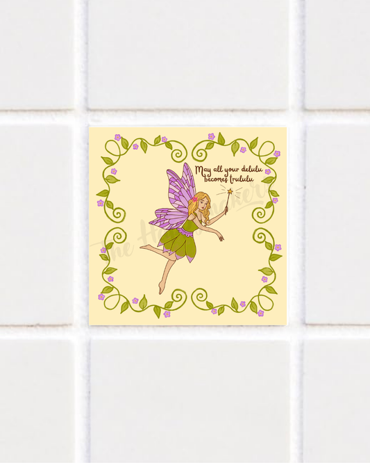 Happy tile sticker ☀ may your delulu becomes trululu