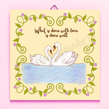 Happy tile ☀ swan love
