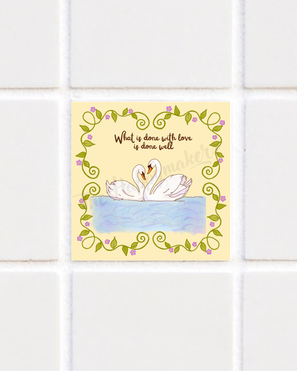 Happy tile sticker ☀ what is done with love is done well