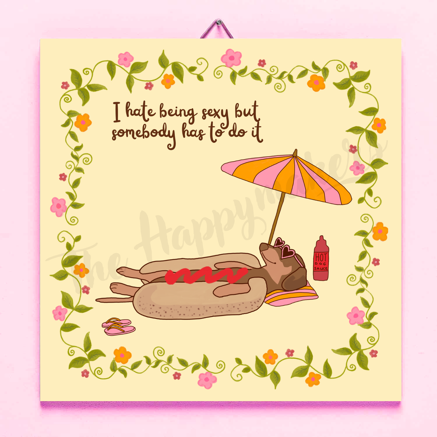 Happy tile ☀ hot dog