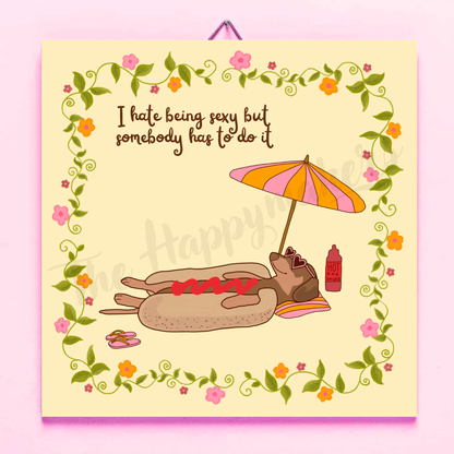 Happy tile ☀ hot dog