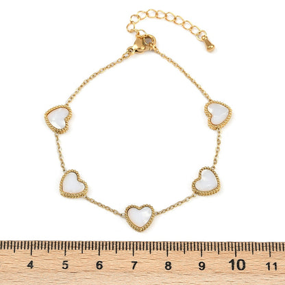 Armband ☀ white hearts