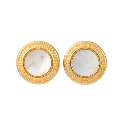 Studs stainless steel schelp boho beach