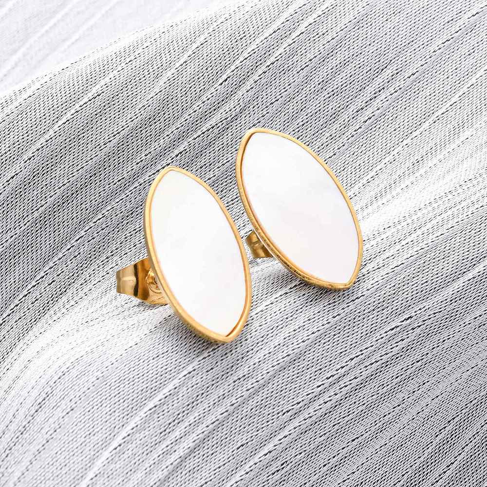 Studs stainless steel schelp boho beach
