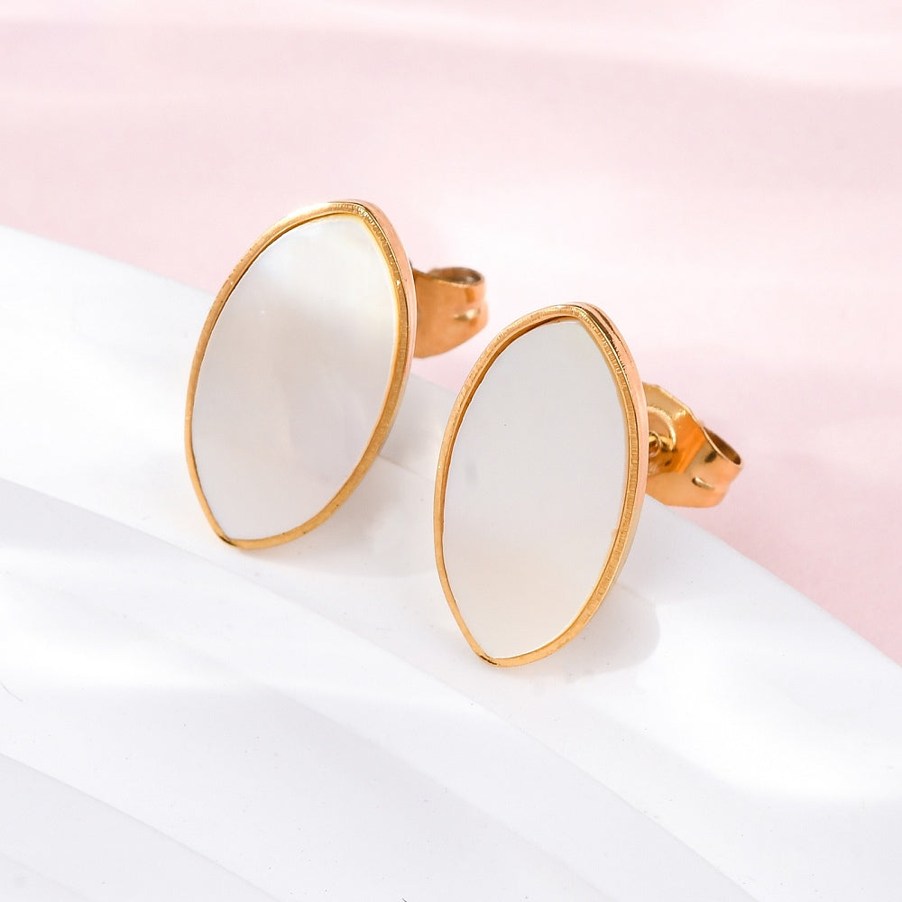 Studs stainless steel schelp boho beach