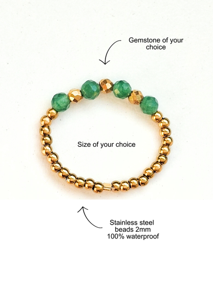 Ring edelsteen ☀ myrthe