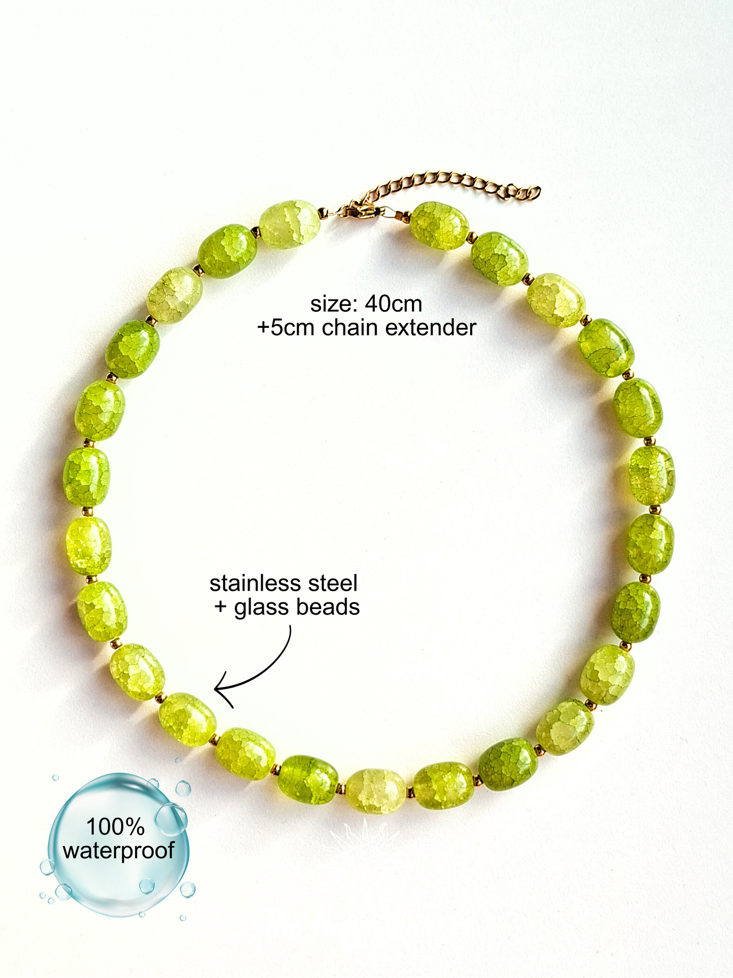 Ketting van glaskralen