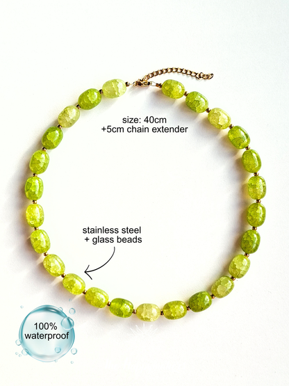 Ketting van glaskralen