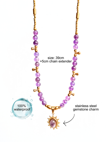 Ketting edelsteen ☀ dewy