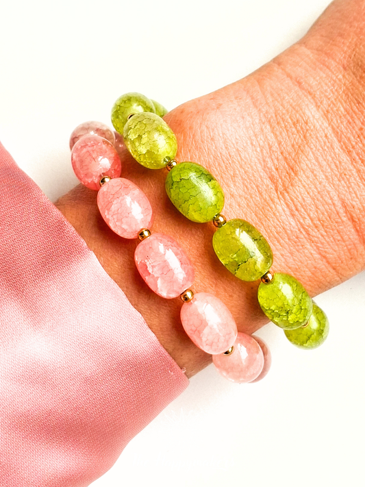 Armband van glaskralen