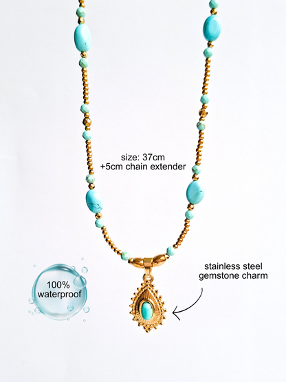 Ketting edelsteen ☀ celine