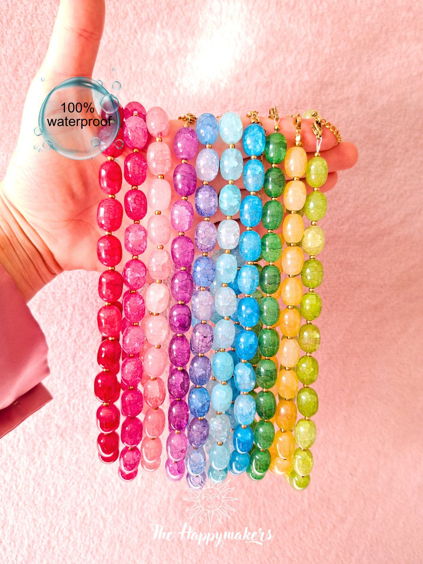 Ketting van glaskralen