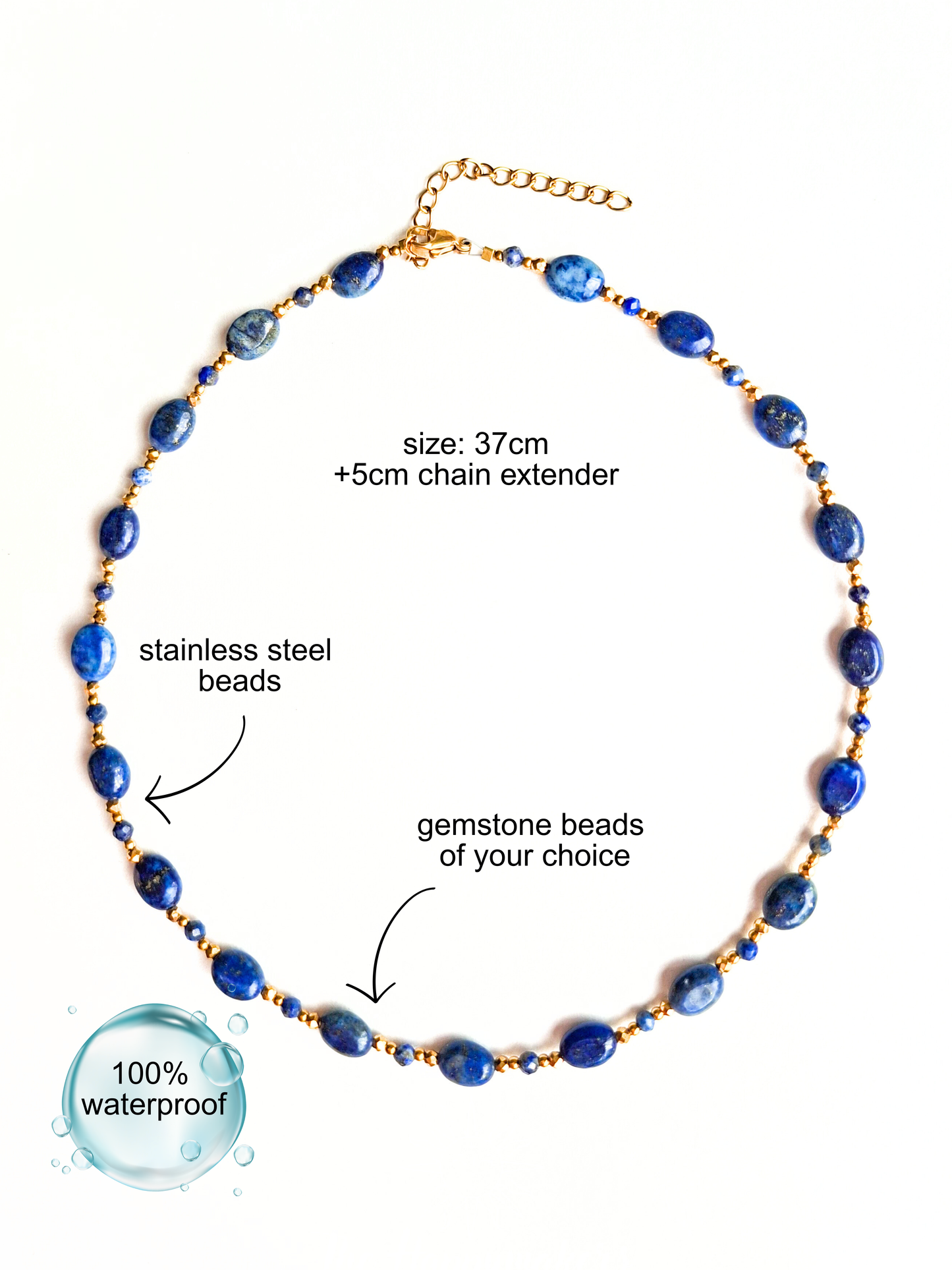 Ketting edelsteen ☀ gaia