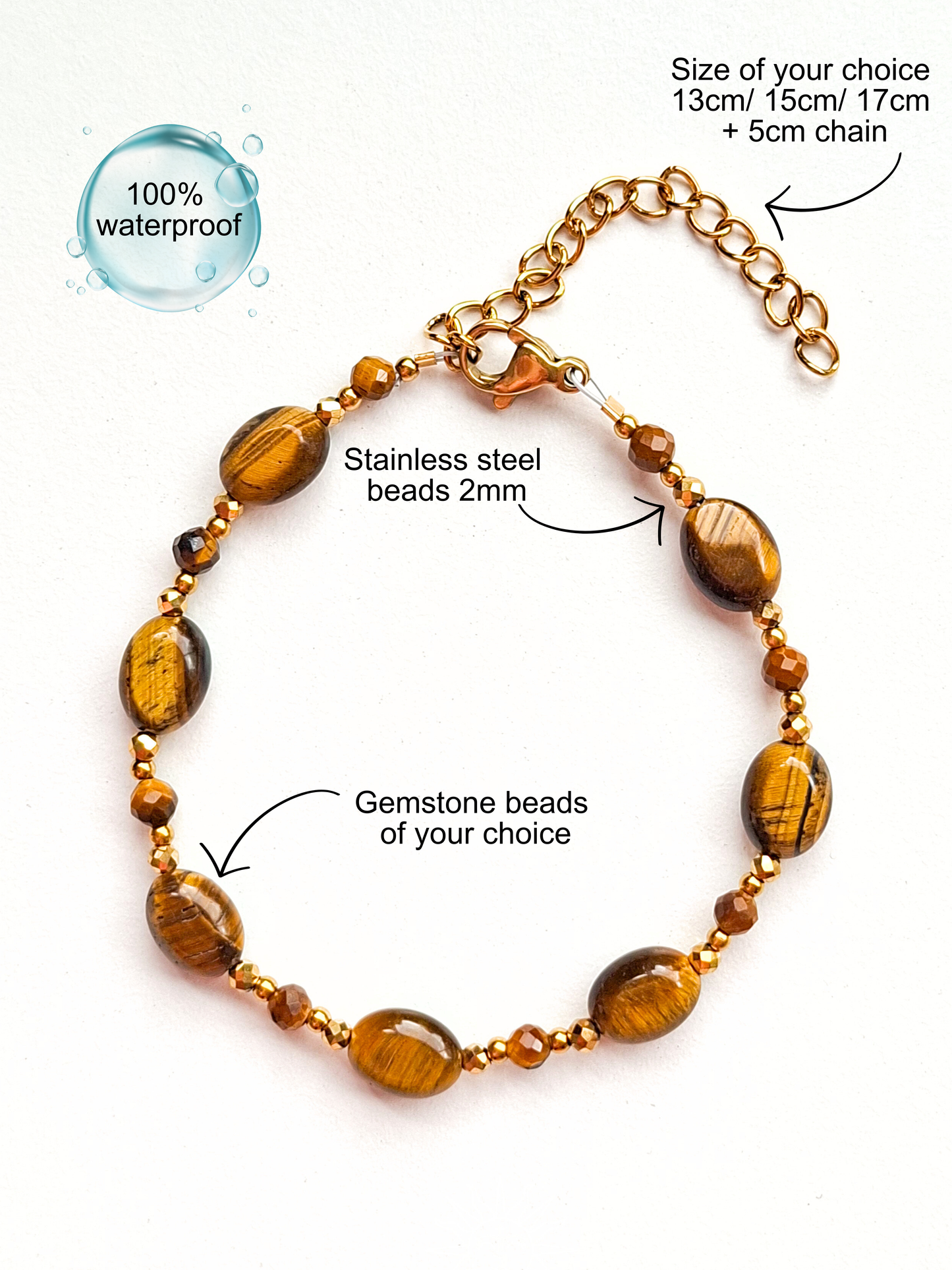 Armband edelsteen ☀ gaia