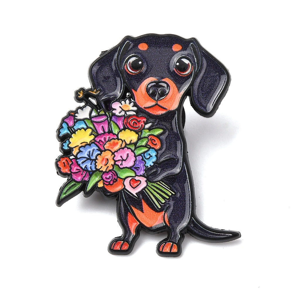 Pin ☀ dog with flowers