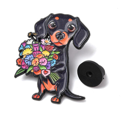 Pin ☀ dog with flowers