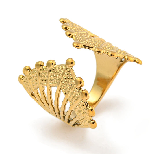 Ring stainless steel ☀ boho open