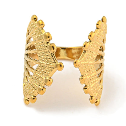 Ring stainless steel ☀ boho open