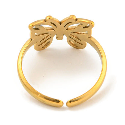 Ring stainless steel ☀ butterfly