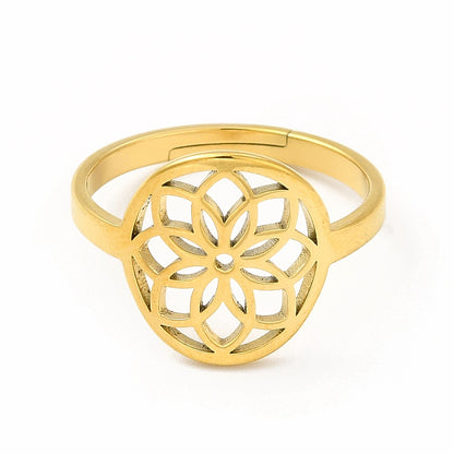 Ring stainless steel ☀ mandala