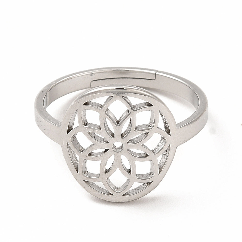 Ring stainless steel ☀ mandala
