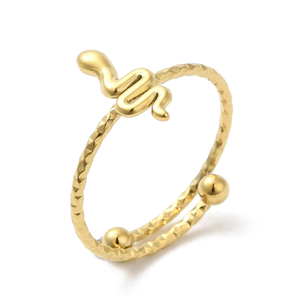 Ring stainless steel ☀ tiny snake