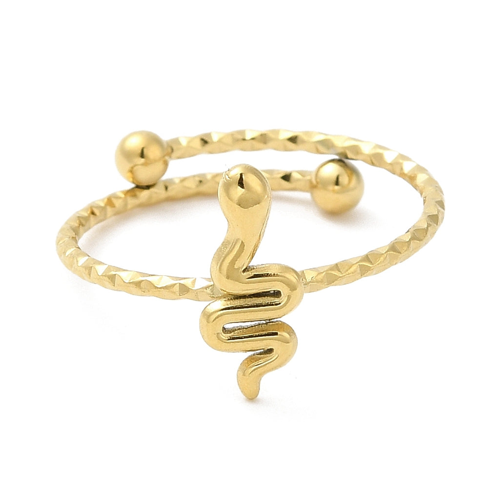 Ring stainless steel ☀ tiny snake