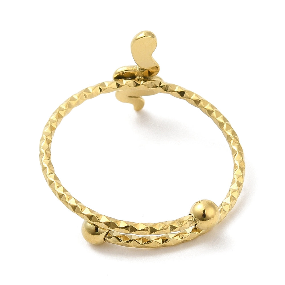 Ring stainless steel ☀ tiny snake