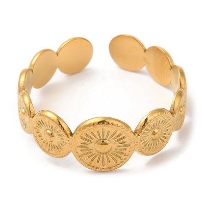 Ring stainless steel ☀ boho rounds