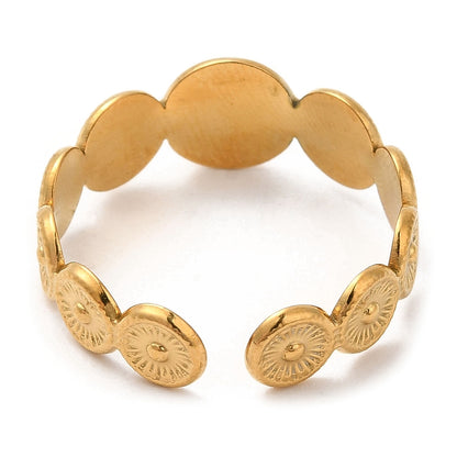 Ring stainless steel ☀ boho rounds