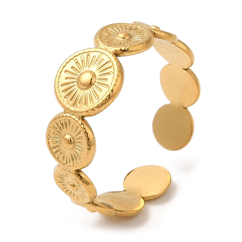 Ring stainless steel ☀ boho rounds