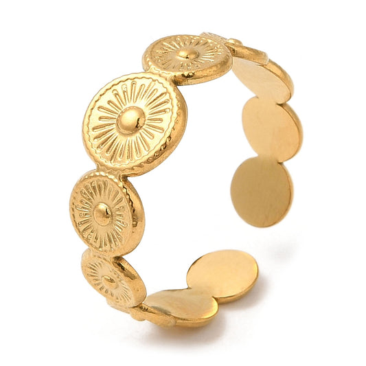 Ring stainless steel ☀ boho rounds