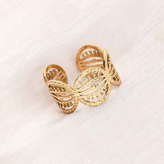 Ring stainless steel ☀ round and round