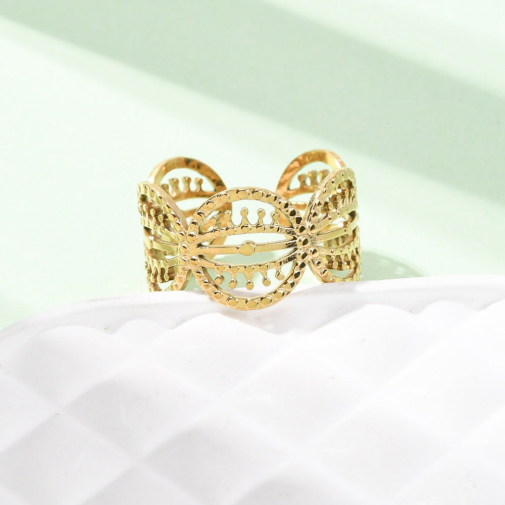 Ring stainless steel ☀ round and round