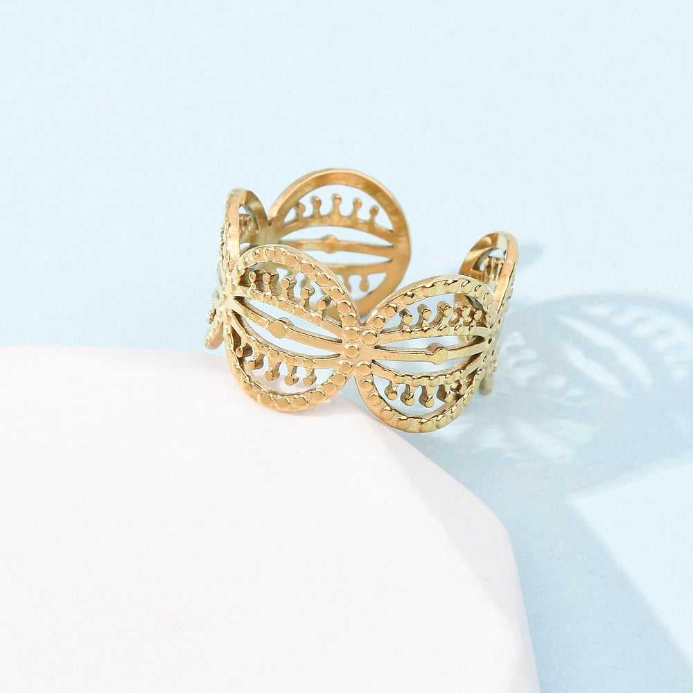 Ring stainless steel ☀ round and round