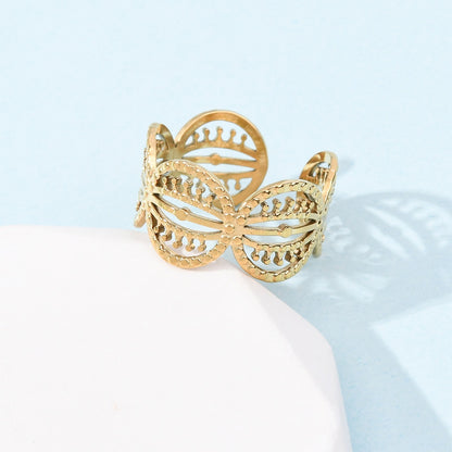 Ring stainless steel ☀ round and round