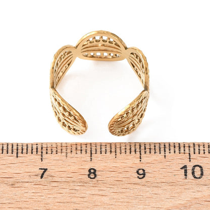 Ring stainless steel ☀ round and round