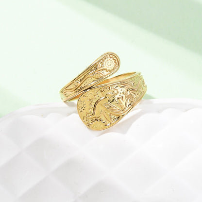 Ring stainless steel ☀ bird