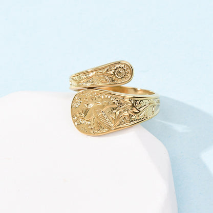 Ring stainless steel ☀ bird